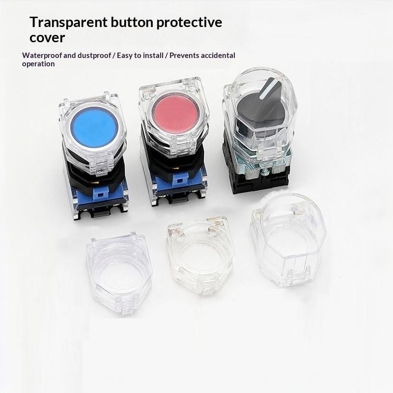 22Mm Button Protective Dustproof Cover Guide Rail Mounting Bracket For Indicator Emergency Stop Switch