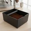 Large Capacity Coffee Grounds Tapping Box Rectangular Coffee Grind Waste Bin Coffee Knock Box  Cafe