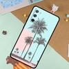 Custodia Estate Spiaggia Tramonto Palma per Samsung Galaxy S23 S22 Ultra S21 S20 FE S8 S9 S10 Note 10 Plus Note 20 Ultra Cover