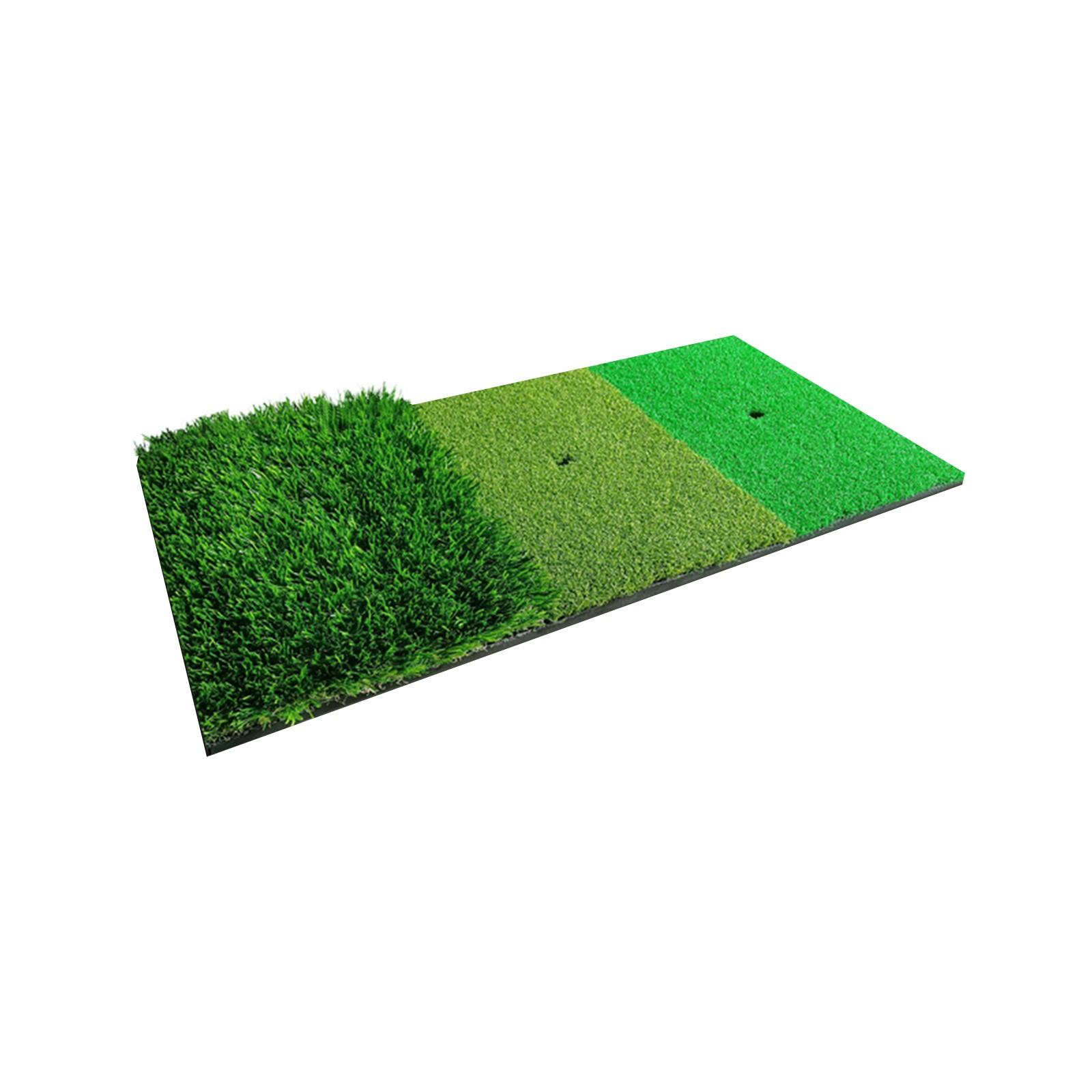 

Коврик для гольфа с двойным складным тренировочным ковриком для гольфа с фервеем и шероховатой поверхностью, внутренний/наружный отбойный коврик для тренировки свинга One Size темно-зеленого