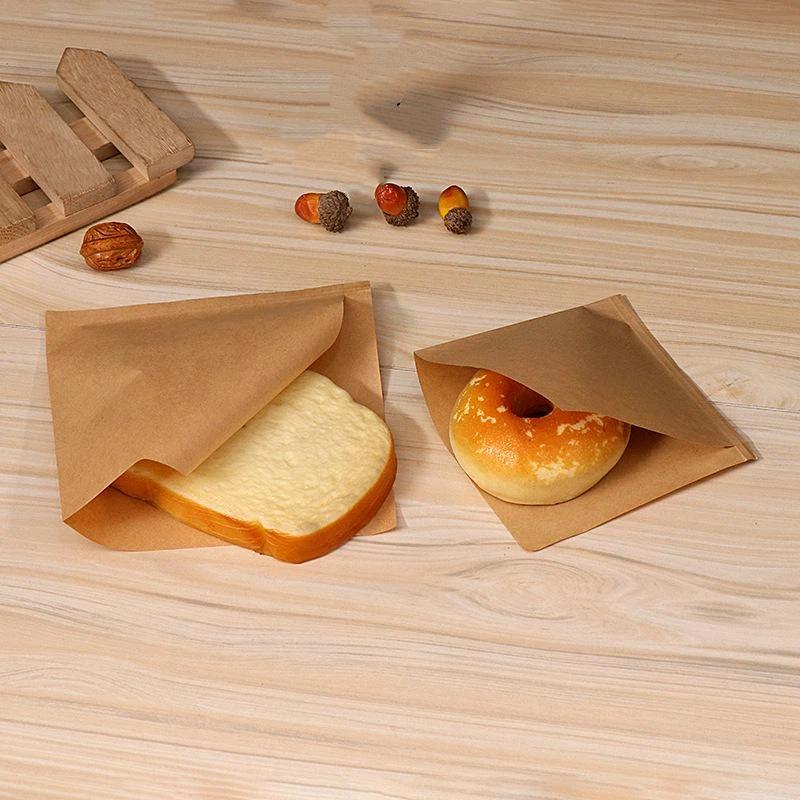 100 Stück Fettbeständige Papiertüten Ölbeständig Lebensmittelecht Sichere Beutel für Bäckerei Keks Geschenkverpackung Partygeschenk Verwendung