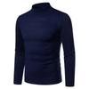 Men S Slim Fit Turtleneck Pullover Knit Sweater Black Autumn Winter