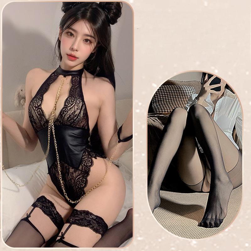 XXOO Erotic Sexy LingerieWomne Lace Bodysuit Sexy Uniform Outfit Cosplay Costumes