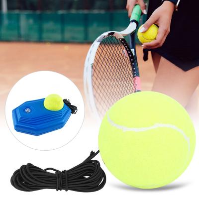 4Pcs/Set High Elastic Tennis Ball with Rubber Band for Sports Practice Training Belt Line