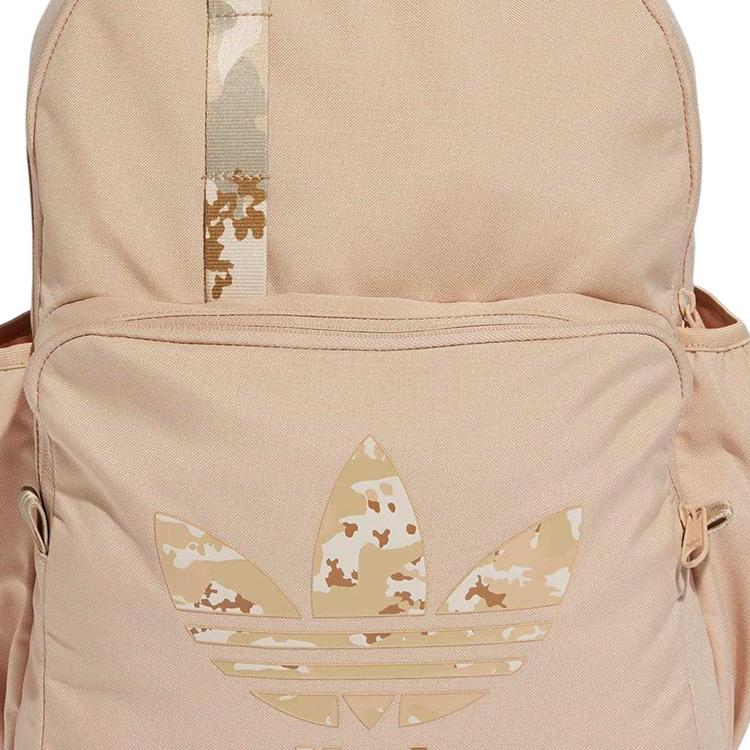 Adidas Originals Casual Versatile Sports Polyester Backpack Men Backpack Iridescent-Beige Multicolor IX7449