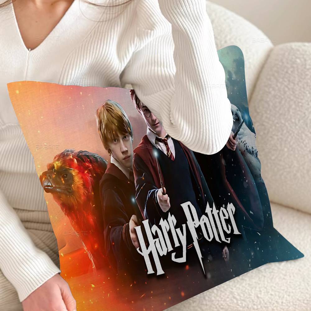Movie Harrys P-Potter Personalized Pillow Dust Cover Bedroom Kids Party Decoration Pillowcase Birthday Children Gift
