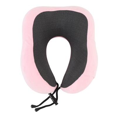 Travel Neck Pillow Memory Foam Ergonomic U Shaped Neck Pillow for Car Airplane Office Nap Roseate