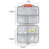 Seven Day Travel Mini Portable Medicine Box Multi Grids Sealed Medication Pills Storage Box Jewelry Storage Box Moisture-proof