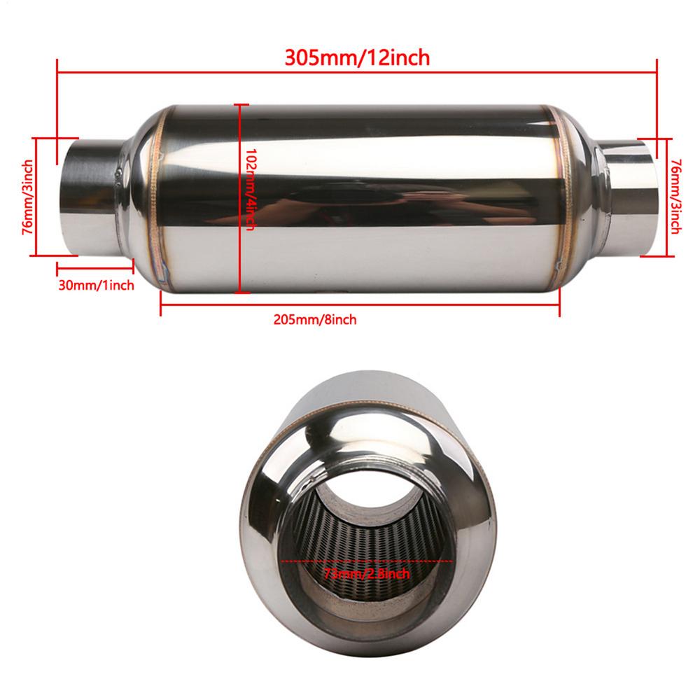 Muffler Exhaust Performance Exhaust Muffler Pipe High-Performance Resonator Exhaust Muffler for Motorcycle Truck Lawnmower