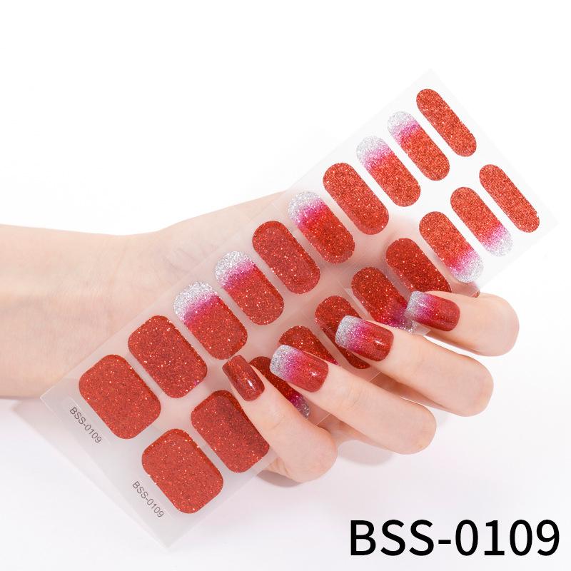 Gel Manicure Stickers Semi-cured Gel Nail Stickers Nail Polish Glue Manicure Stickers