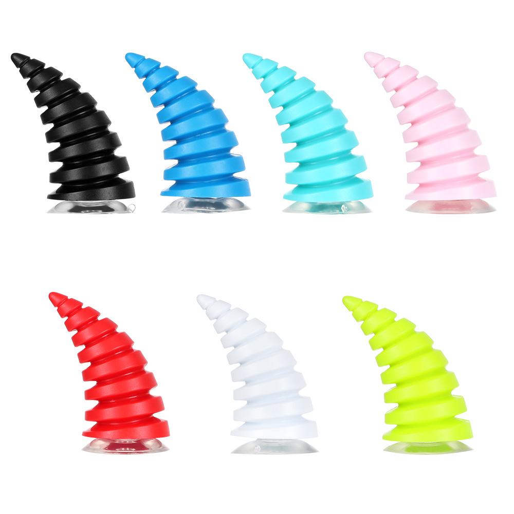 

Упругие аксессуары для головных уборов, мотоциклетный шлем, угловой бычий рог, форма резьбы, силиконовая присоска