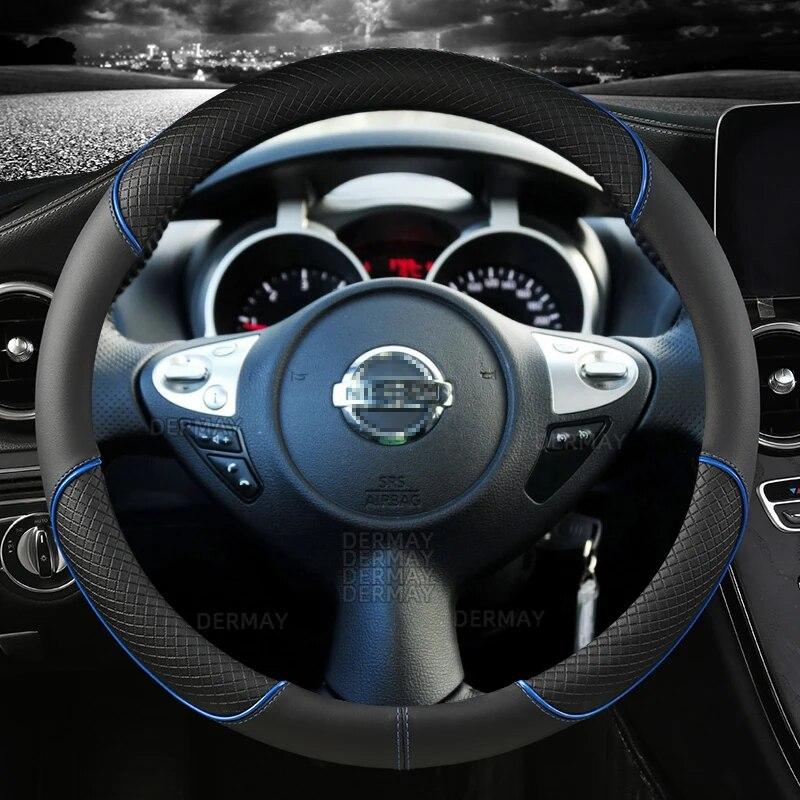 For Nissan Juke F15 F16 2010~2023 Car Steering Wheel Cover Non-slip PU Leather Auto Accessories Fast Shipping