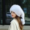 Fox Raccoon Hair New Winter Hat Women's Imitation Fur Thickened Versatile Mongolian Ear Protector Mother Bag Head Princess Hat