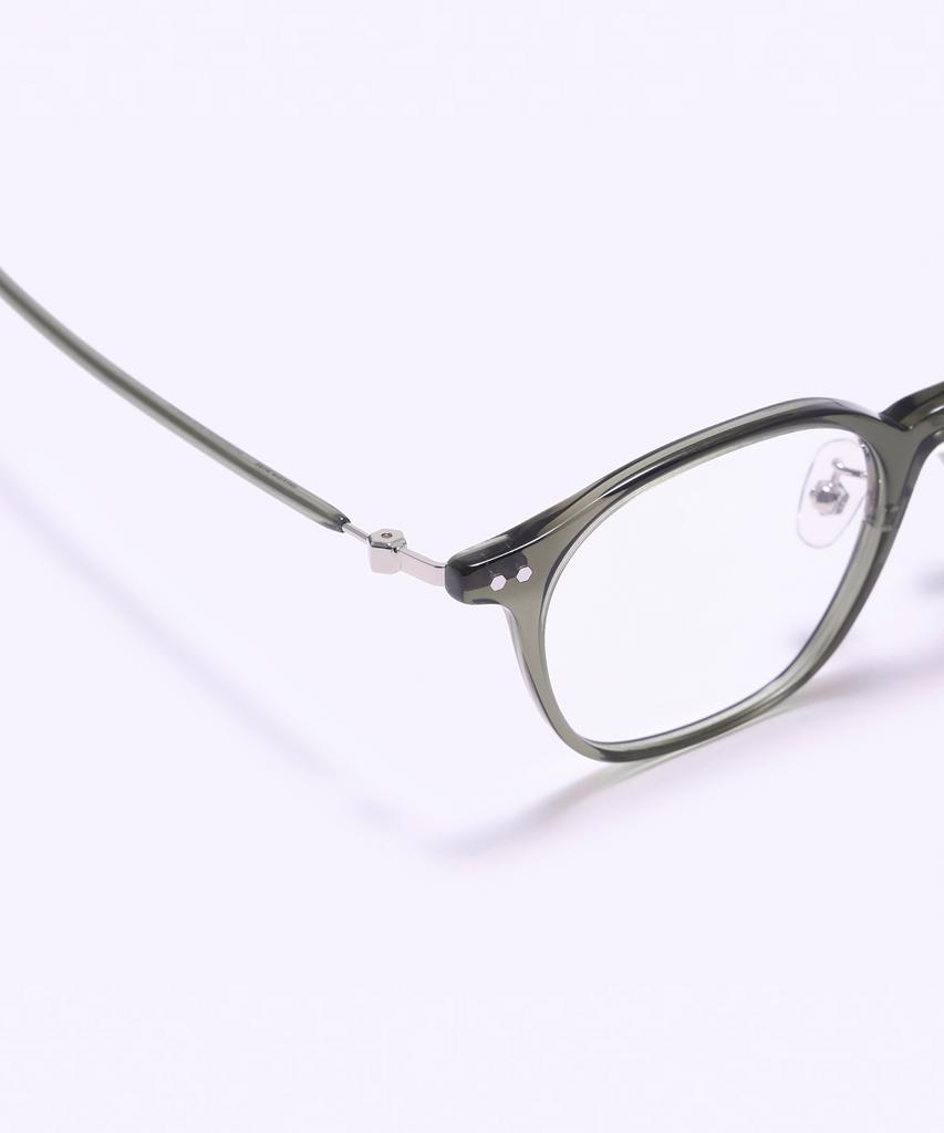 Alloaiweeo [Silverbite] Sbg7606 1313G Hd Acetate Ultra-Lightweight High-Density Acetate Khaki Square Eyeglass Frame Blue Light Lens Selection