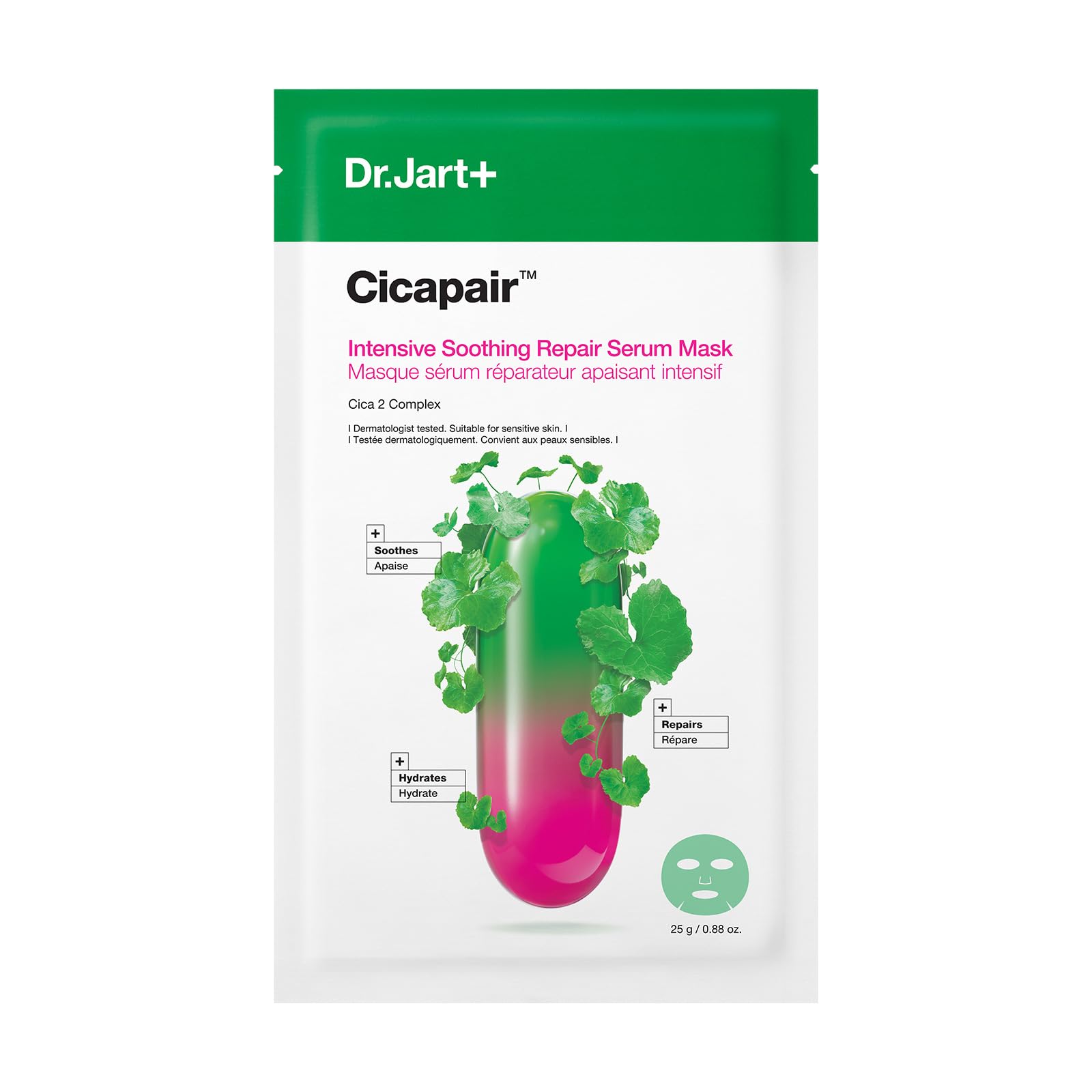 

Cicapair Intensive S Repair Serum Mask Sensitive Skin Cica Sheet Korean Derma Cosmetics Dr.Jart+ (1 sheet) / Skin, Irritation, Mask, Pack, Cosmetics,