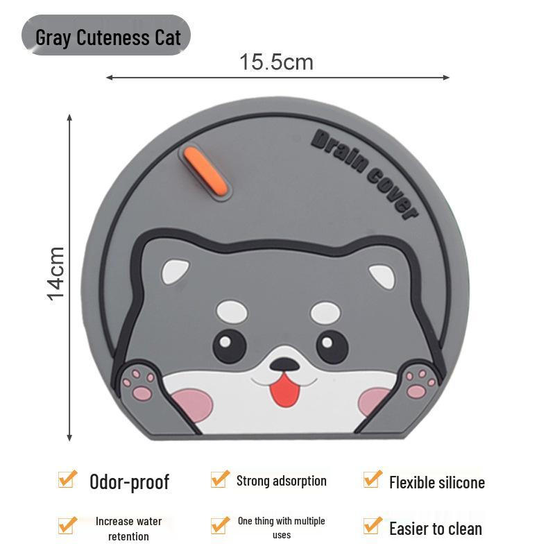 Silikonowa Pokrywa Odpływu Podłogowego - Antyzapachowa, Przeciwinsektowa, Podkładka Zapobiegająca Cofaniu się Wody do Łazienki