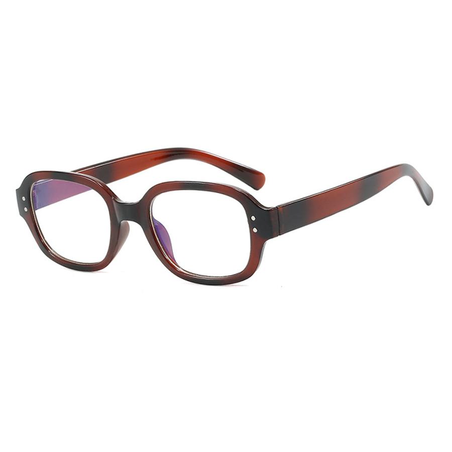 Retro Narrow Oval Shaped Glasses Frame Female Concave Design Street Pography Personalized Flat Mirror Simple Design