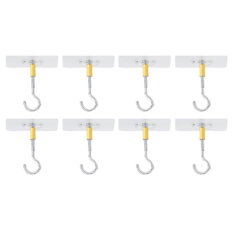 Plant Hanger Removable Strong Adhesive Ceiling Hooks Multipurpose Hanging Solution For Curtains Lights Decoration