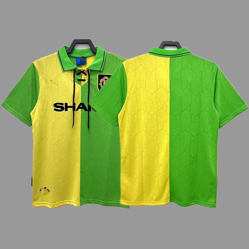 Man L Retro Jersey Football Jersey No. 7 Beckham Cantona C Ronaldo Rooney Giggs Jersey