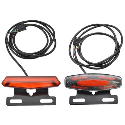 Electric Bicycle Led Tail Light Multi-functional High Brightness Safety Warning Rear Lamp Mountain Bike Steering Light