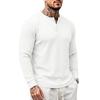 Men S Casual Loose Knit Long Sleeve Henley Shirt