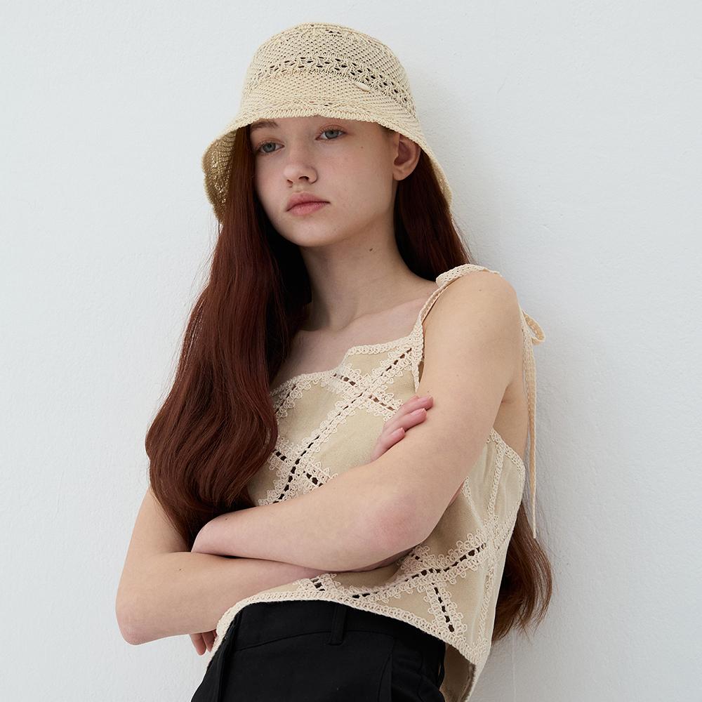 Meleuhen Ruffle Punching Bucket Hat_3Color