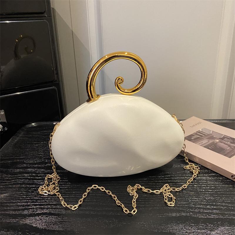 French Evening Handbag for Women Fashion Chain Shoulder Messenger Bag Wedding Party Clutch Purse Ladies Dinner Bag