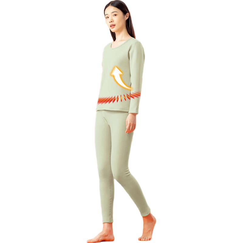 

Yiershuang Women s Lamb Velvet Thermal Underwear Set XL (170)