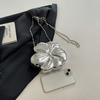 Luxury Acrylic Evening Case Bag for Women Fashionable Flower Shaped Elegant Handbags Beads Chain Shoulder Cross body Party Prom