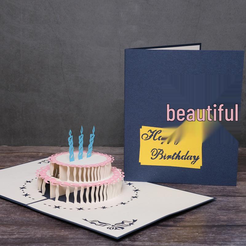 3D Музыкальная открытка на день рождения с лазерной резкой и подсветкой