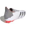 Adidas Predator Freak.1 AG Demonskin - Białe Solarne Czerwone Męskie Sneakersy Cloud-White Iron-Metallic FY6254