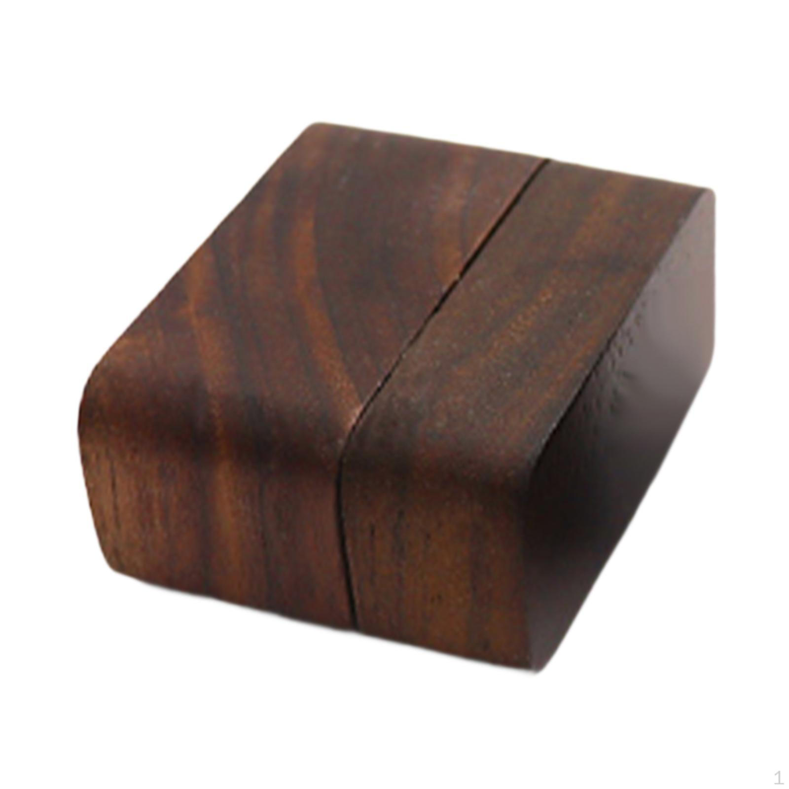 

Guitar Pick Box Holder Wooden Picks Case Mini Practical Sturdy Storage Container