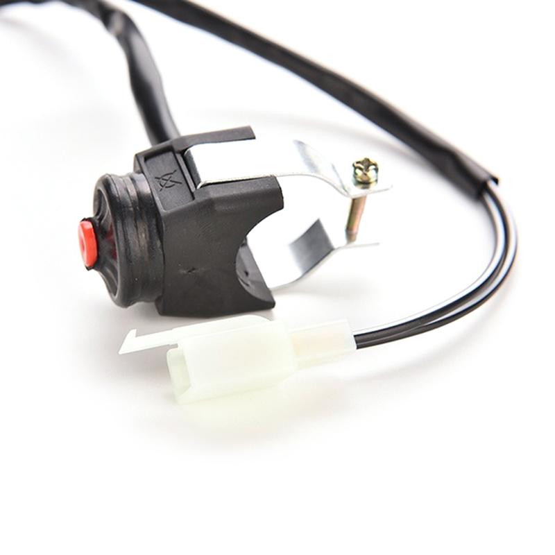 Motorcycle Kill Switch Red Push Button Horn Starter Dirt Bike ATV UTV Dual Sport
