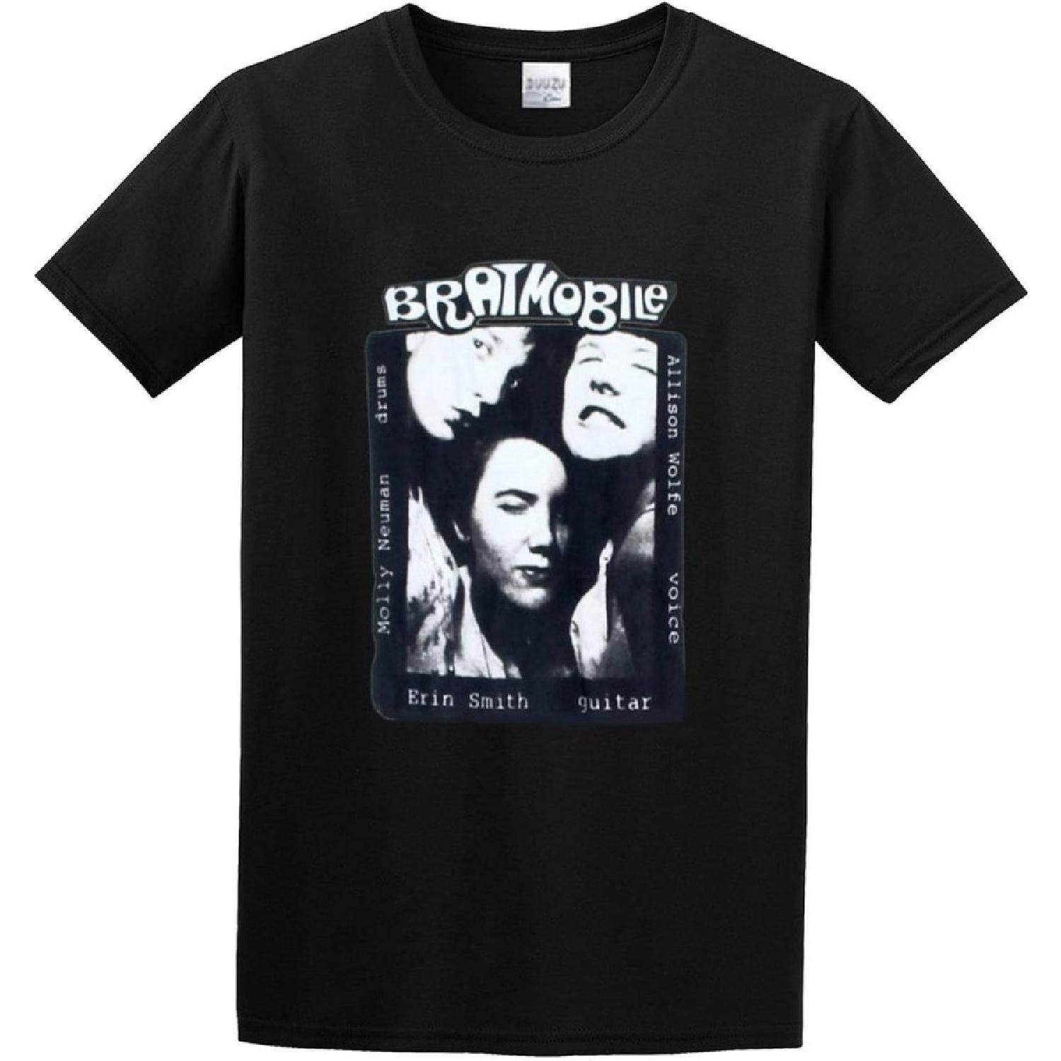 СПЕЦИАЛЬНАЯ Мужская Футболка Bratmobile Riot Grrrl Панк-Рок Bikini Kill L7 Графическая Группа S-3XL Черная XS S
