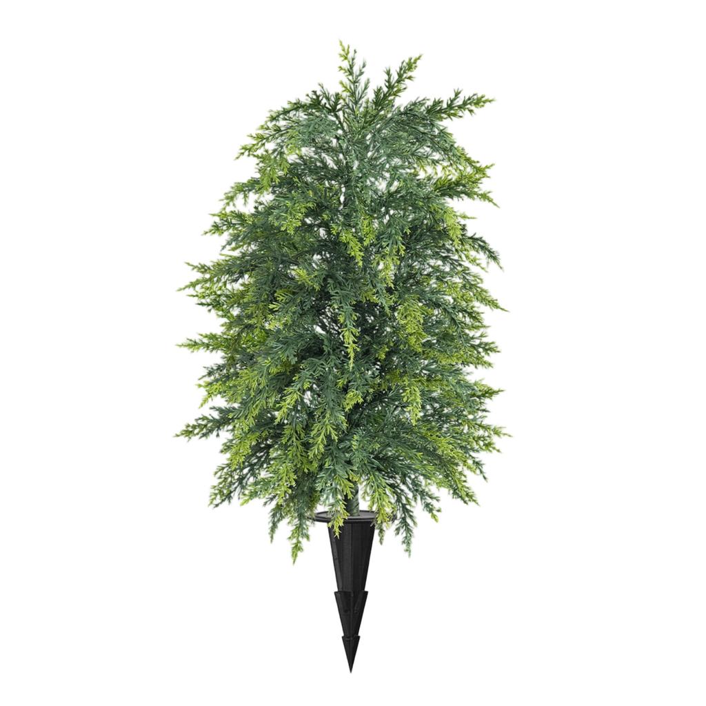 Artificial Christmas Ground Stake Tree - Realistic Shrub for Garden Yard Decoration