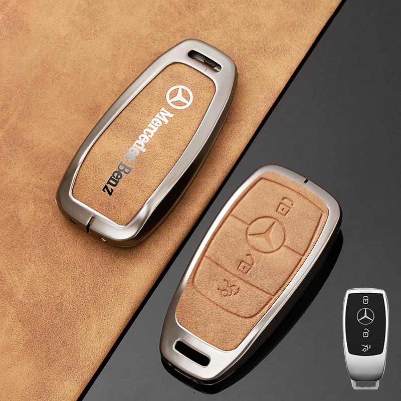 

New 2025 Metal Car Key Case Cover Shell For Mercedes Benz A C E S G Class GLC CLE CLA GLB GLS W177 W205 W213 W222 X167 AMG Acces