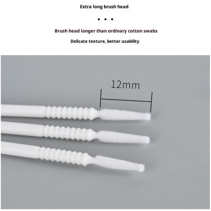 100Pcs Disposable Micro Brush Applicator Microswabs For Eyelash Extension Removing Tools, Mini Cotton Swab Brushes For Makeup