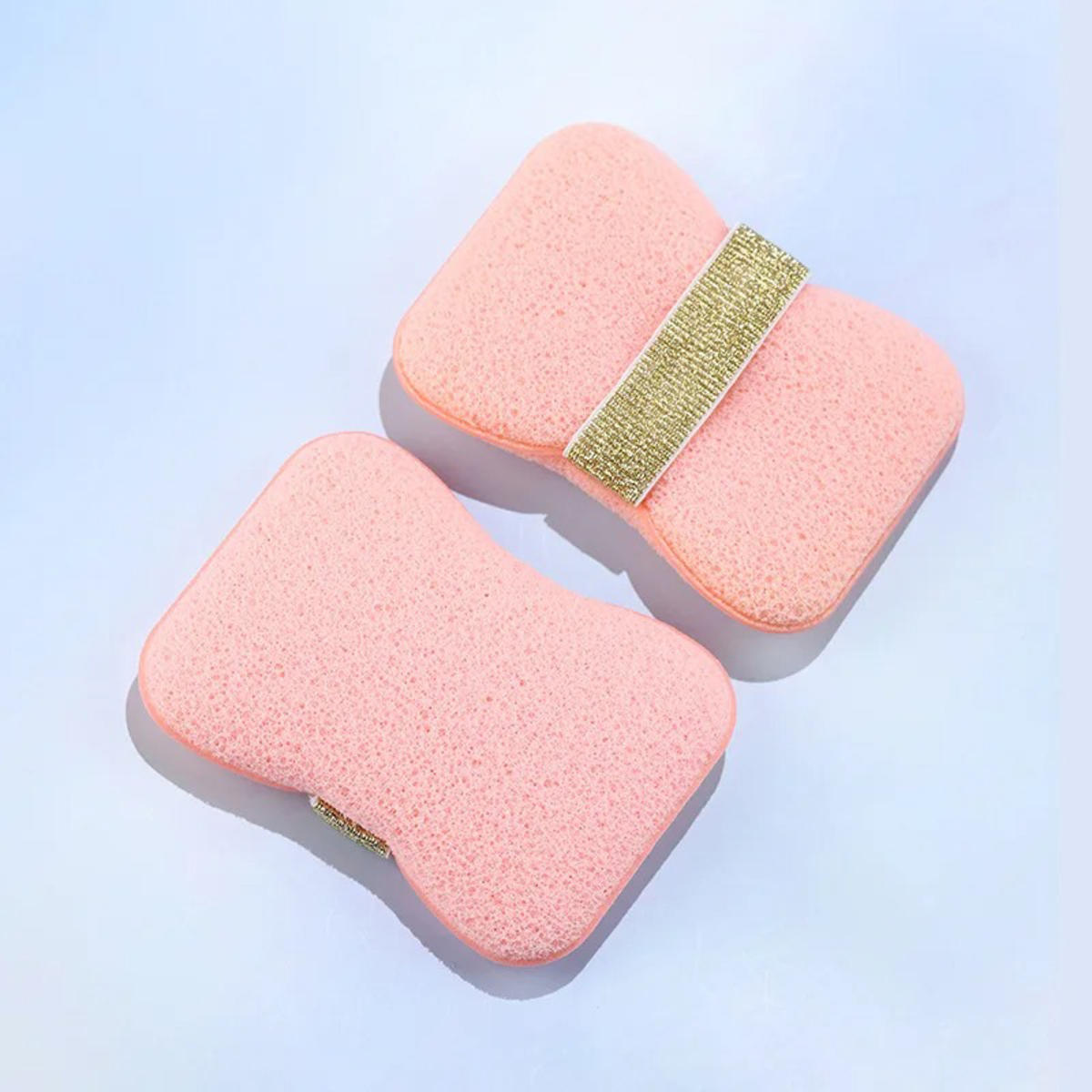

1PCS Sponge Soap Bag Bath Cleansing Foaming Net Pouch Body Exfoliating Scrubber Sponges Bathroom Soap Pocket style1 розовый