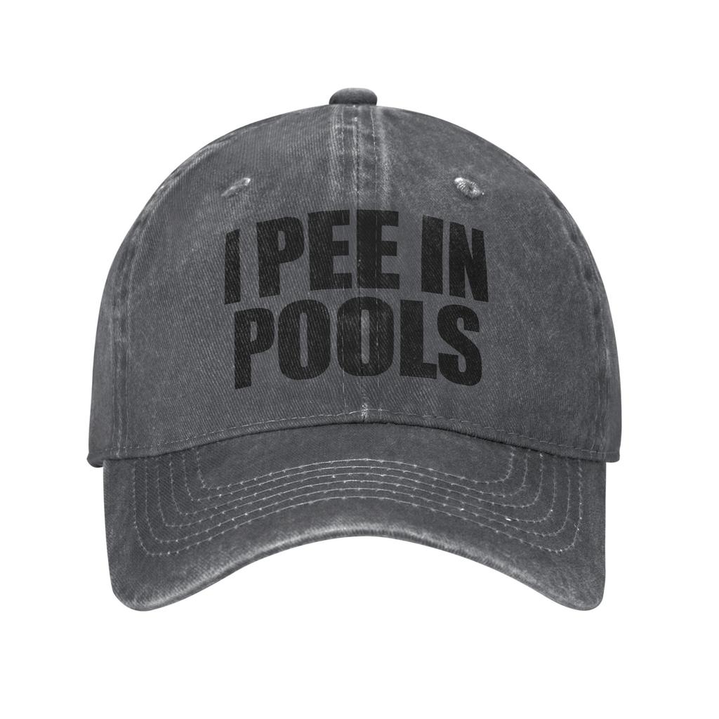 Funny I Pee In Pools Casual Baseball Cap For Unisex Unisex Summer Outdoor Sports Hip Hop Hats Streetwear Sun-Proof Baseball Caps
