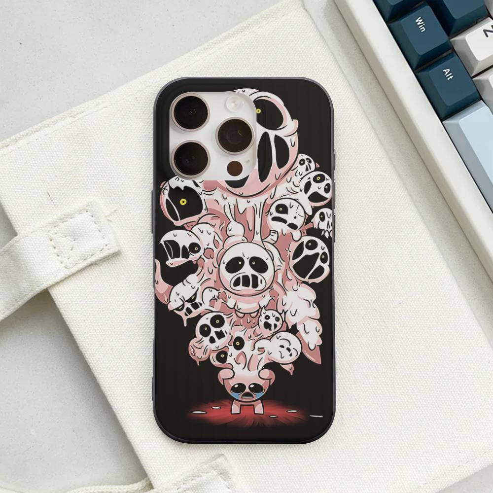 Game The Binding Of I-Isaac Corrugated Stripe Phone Case For IPhone 17 16 15 14 13 12 11 Pro Max Plus Pro Shockproof Cover