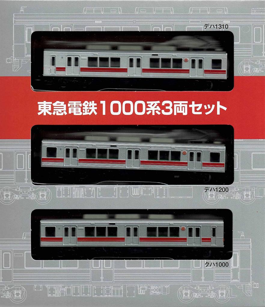 TOMYTEC Railway Collection Tokyu Corporation 1000-serien Sett 3-Vogner