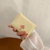 Multi-card Slot Cartoon Short Wallet Solid Color Coin Purse Cute Three Fold Card Bag  Girl