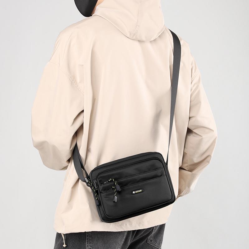 Herren Oxford Canvas Umhängetasche - Kleine Crossbody für Geschäftliche und Freizeitliche Nutzung