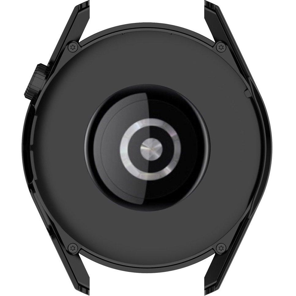 2in1 Case + Tempered Glass for Huawei Watch GT 3 42mm, Case, Black