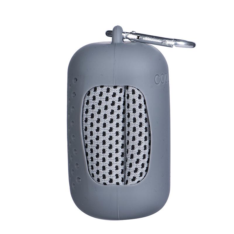 Popular Portable Mini Silicone Sleeve Cooling Ice Towel for Quick-Dry Fitness & Outdoor Use