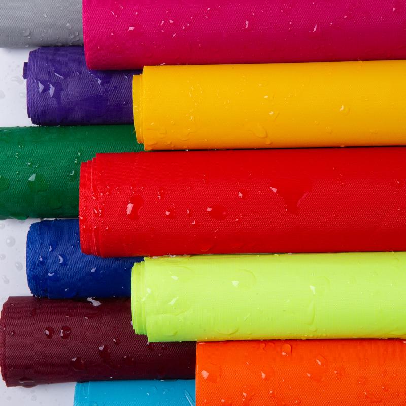 Thin Polyester Taffeta Waterproof Fabric Umbrella Parasol Raincoat Tent PU coated Home Textile by the Meter barracas