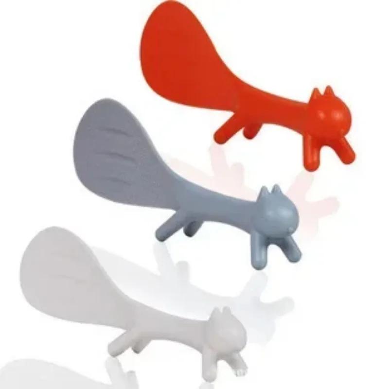Cartoon Squirrel Spoon Non Stick Rice Paddle Ladle Lovely Meal Spoon Cooking Tools Kitchen Accessories