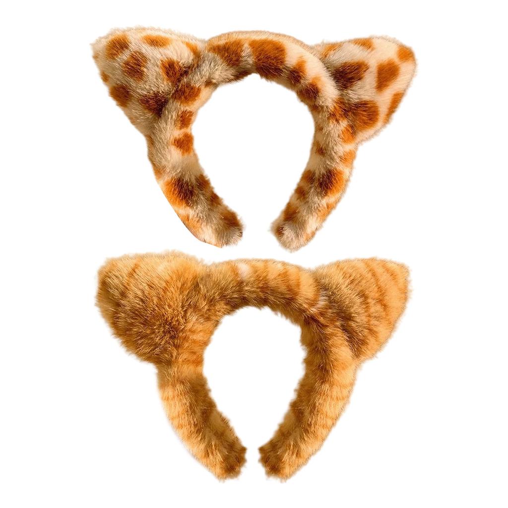 Adjustable Animal Ears Headbands Plush Cosplay Ears Hair Hoop Fashion Headbands for Various Ages