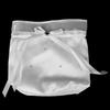 /White Satin Bride Bag Bridesmaid Wedding Party Flower Girl Handbag