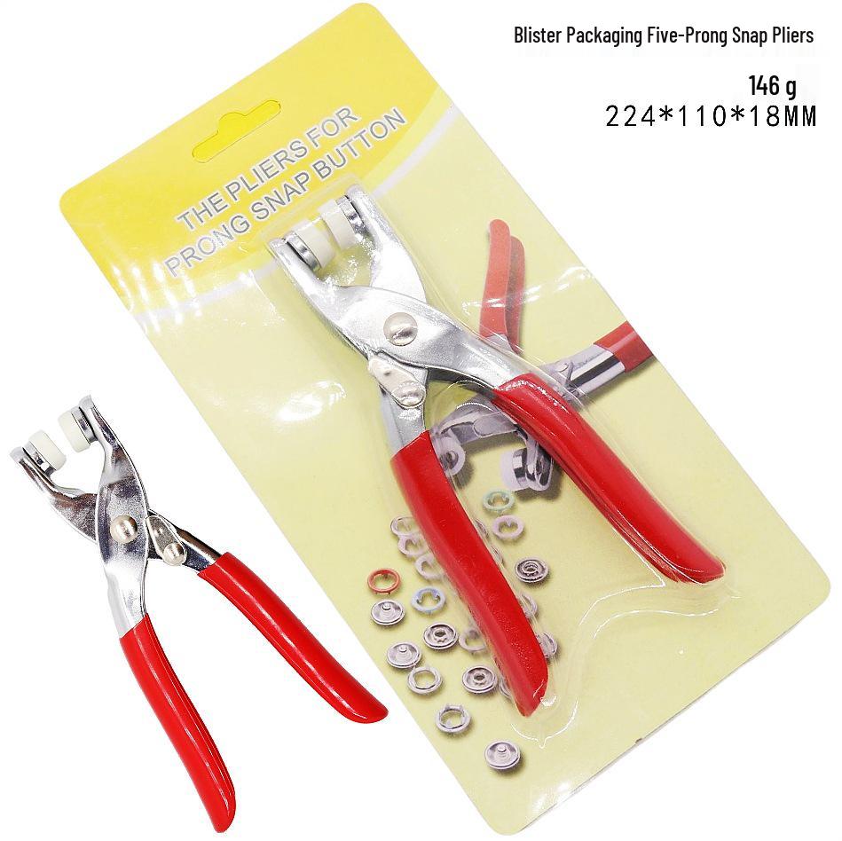 Five-Claw Hand Pressure Pliers for Baby Clothes with 9.5mm Metal Concealed Buckle Installation Tool
